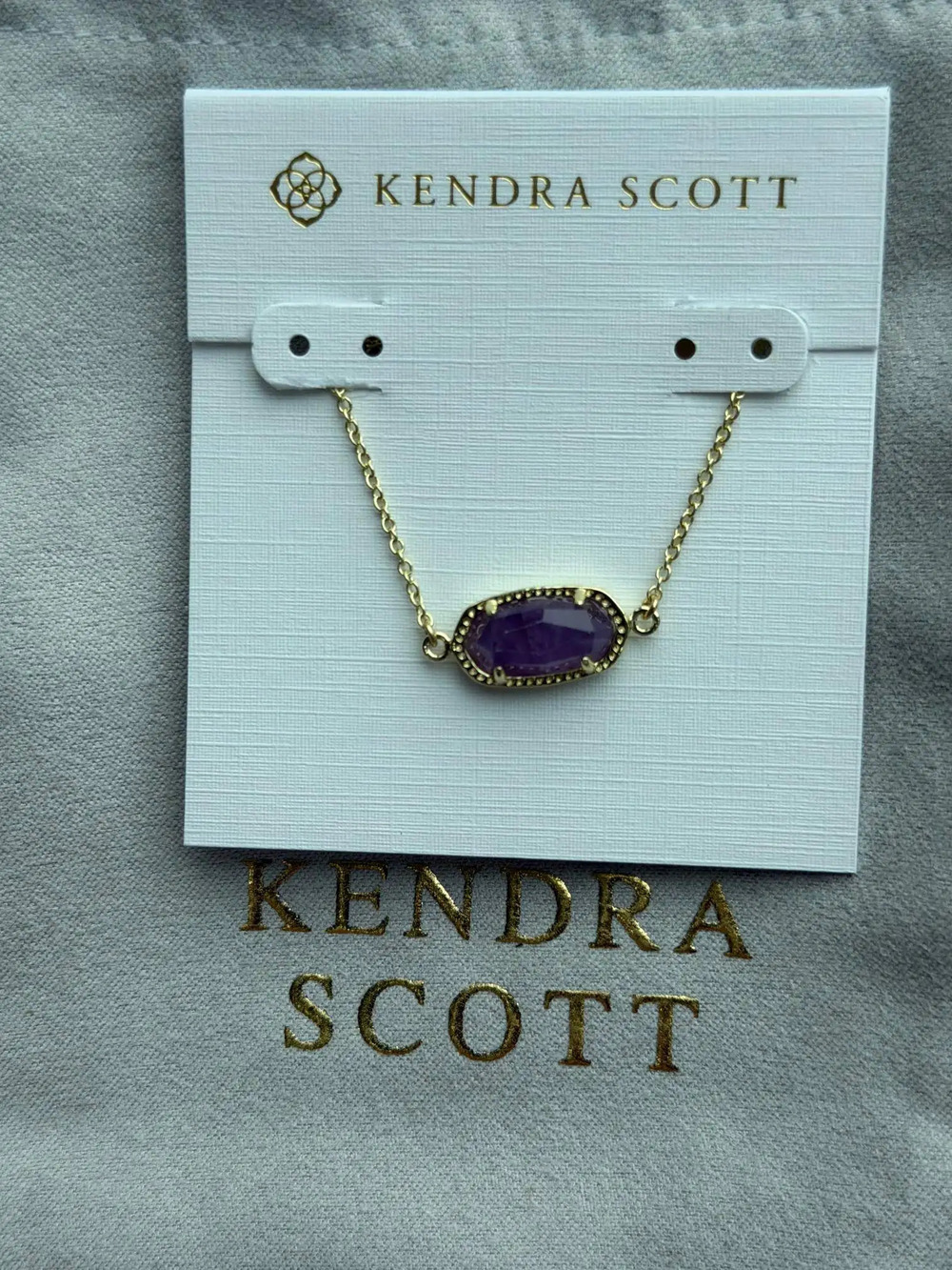 Kendra Scott Purple Pendant Necklace